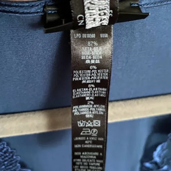 La Perla dark blue maxi nightgown, Camicia Notte Small - Picture 7 of 12